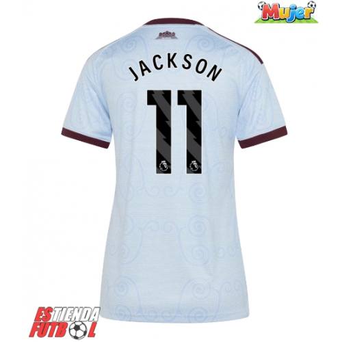 Aston Villa Nicolas Jackson #11 Tercera Equipación Mujer 2026-27 Manga Corta